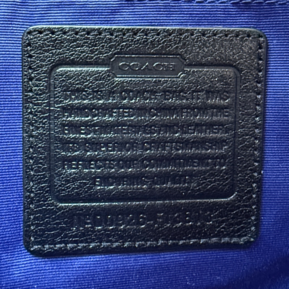 Coach Black and Cream Messenger Bag - Picture 3 of 4